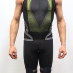 Black Adidas Techfit Powerweb sprintsuit - Front