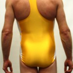 Yellow Adidas Leotard - Back