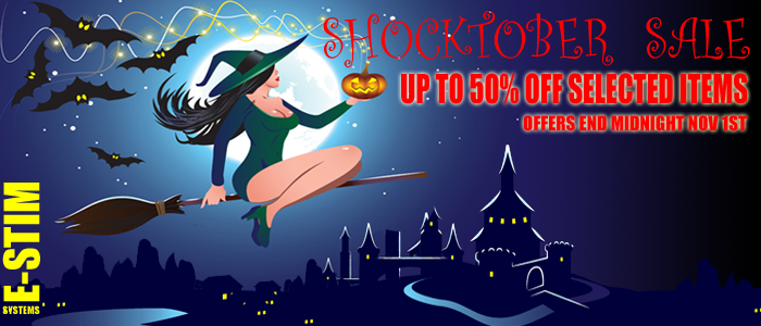 E-Stim Systems Shocktober Sale advert